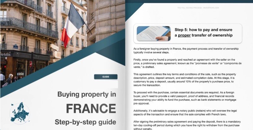 Listing agreement in France explaining the mandat de vente and seller obligations when selling property
